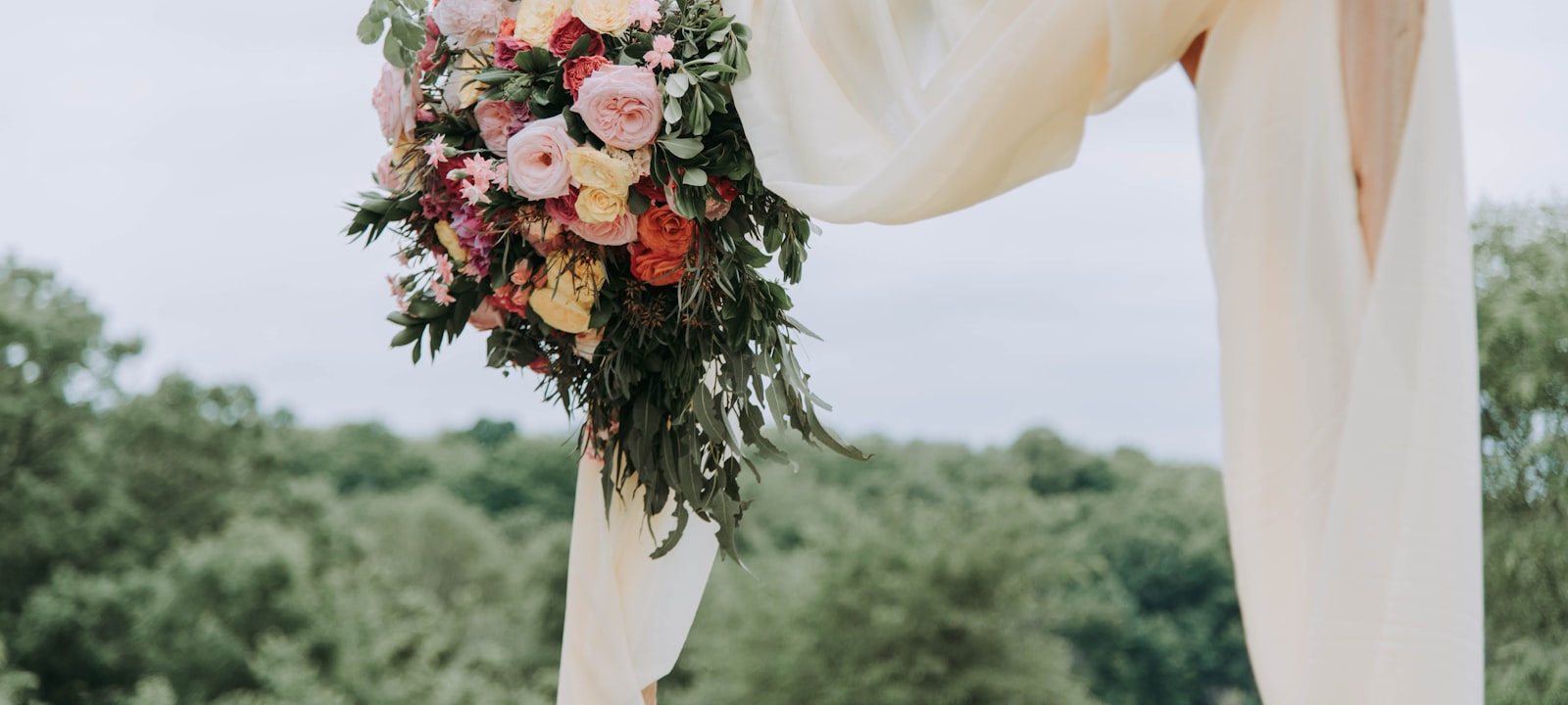 Outdoor South African wedding ceremony setup